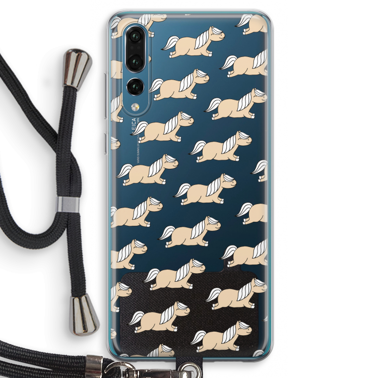 Ponys: Huawei P20 Pro Transparant Hoesje met koord