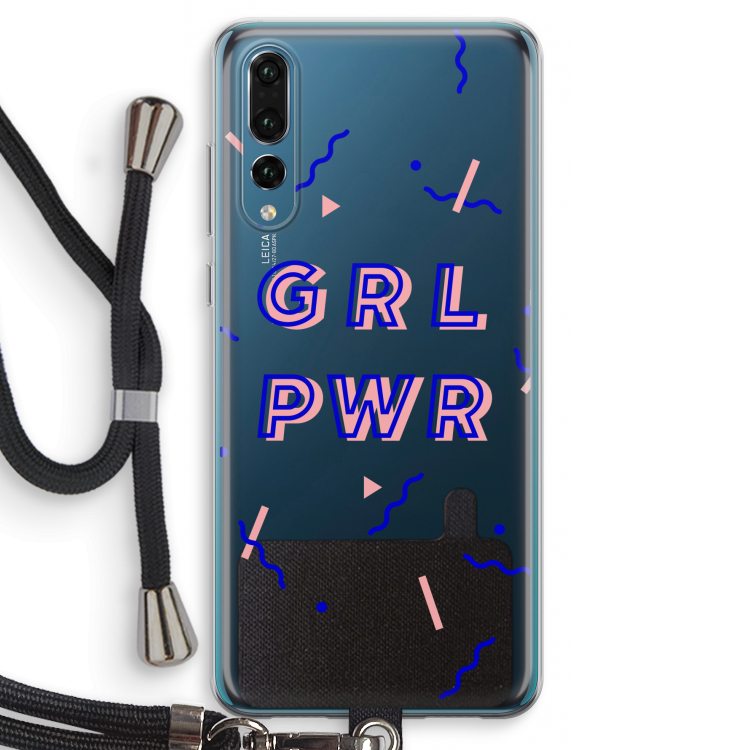 GRL PWR: Huawei P20 Pro Transparant Hoesje met koord