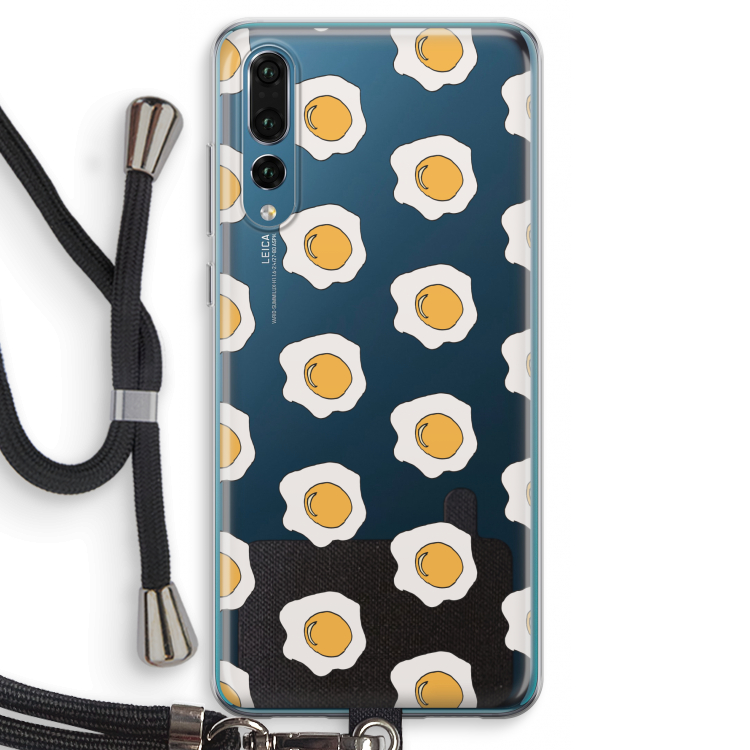 Bacon to my eggs #1: Huawei P20 Pro Transparant Hoesje met koord