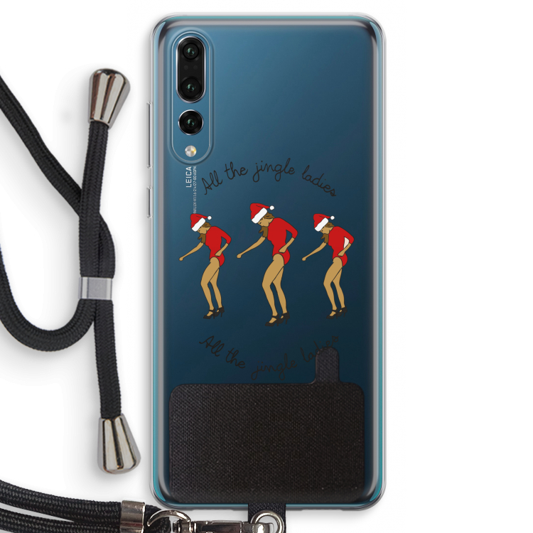 Jingle Ladies: Huawei P20 Pro Transparant Hoesje met koord
