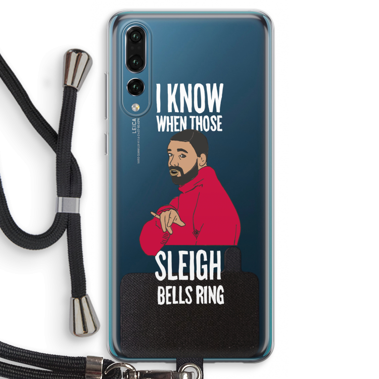 Sleigh Bells Ring: Huawei P20 Pro Transparant Hoesje met koord
