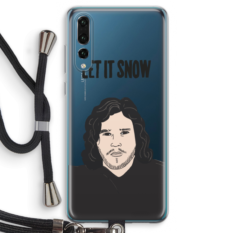 Let It Snow: Huawei P20 Pro Transparant Hoesje met koord