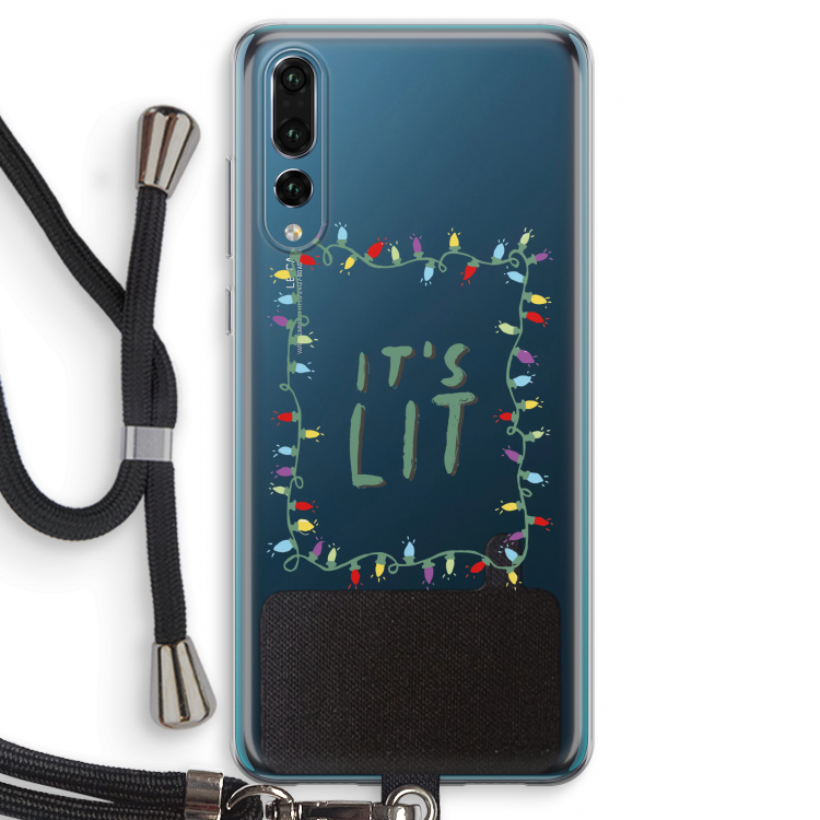 It's Lit: Huawei P20 Pro Transparant Hoesje met koord