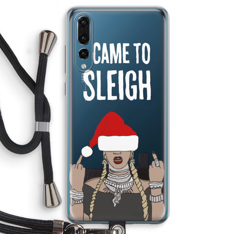 Came To Sleigh: Huawei P20 Pro Transparant Hoesje met koord