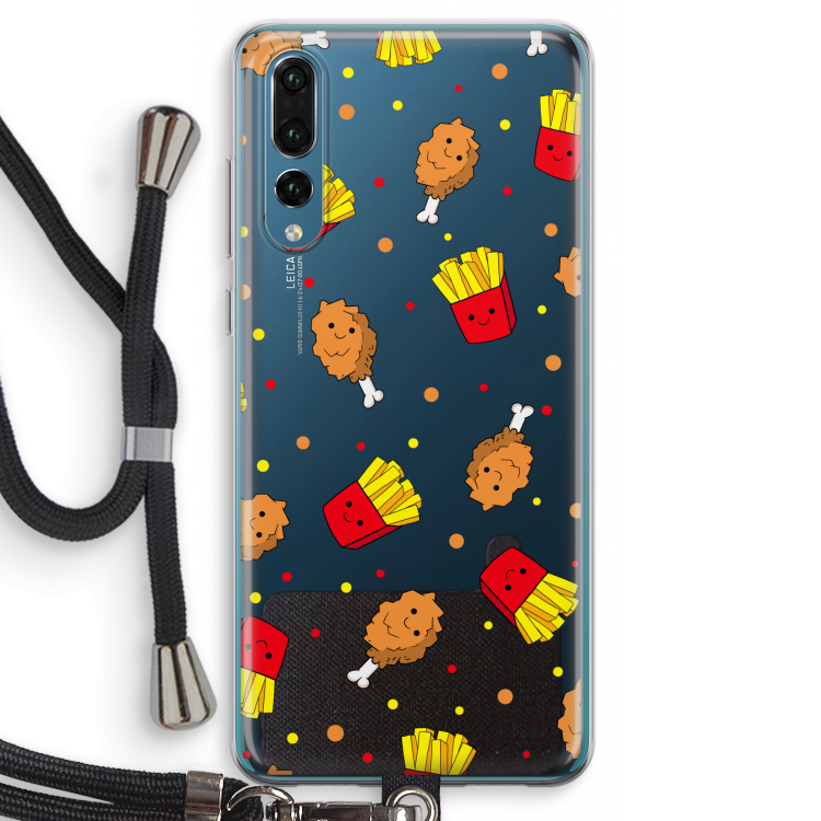 Chicken 'n Fries: Huawei P20 Pro Transparant Hoesje met koord