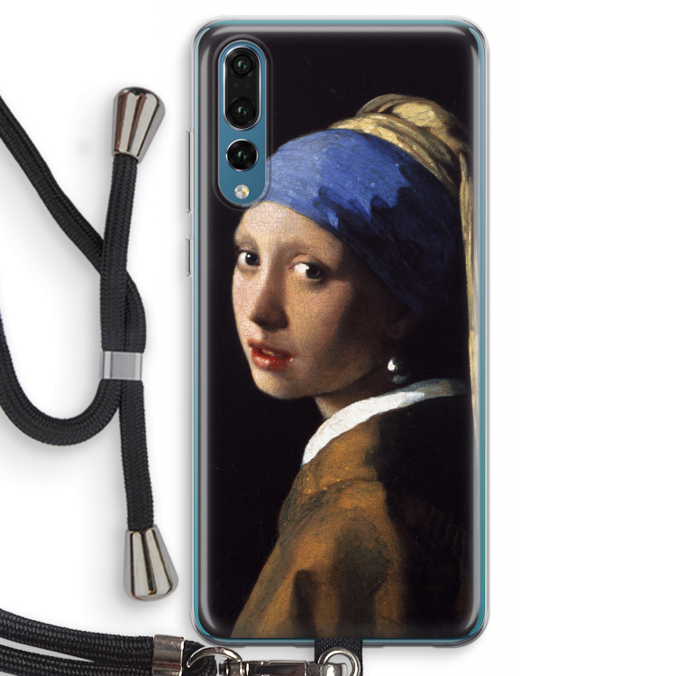 The Pearl Earring: Huawei P20 Pro Transparant Hoesje met koord