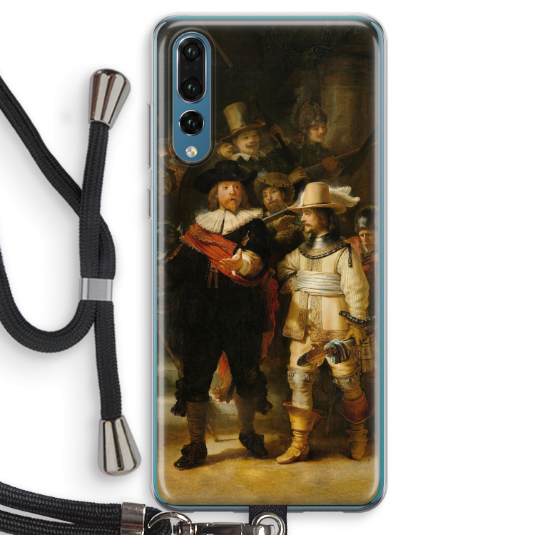 De Nachtwacht: Huawei P20 Pro Transparant Hoesje met koord