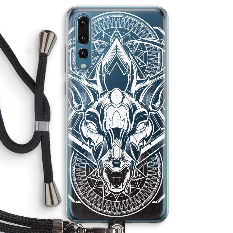 Oh Deer: Huawei P20 Pro Transparant Hoesje met koord