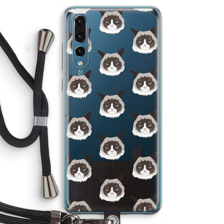 It's a Purrr Case: Huawei P20 Pro Transparant Hoesje met koord