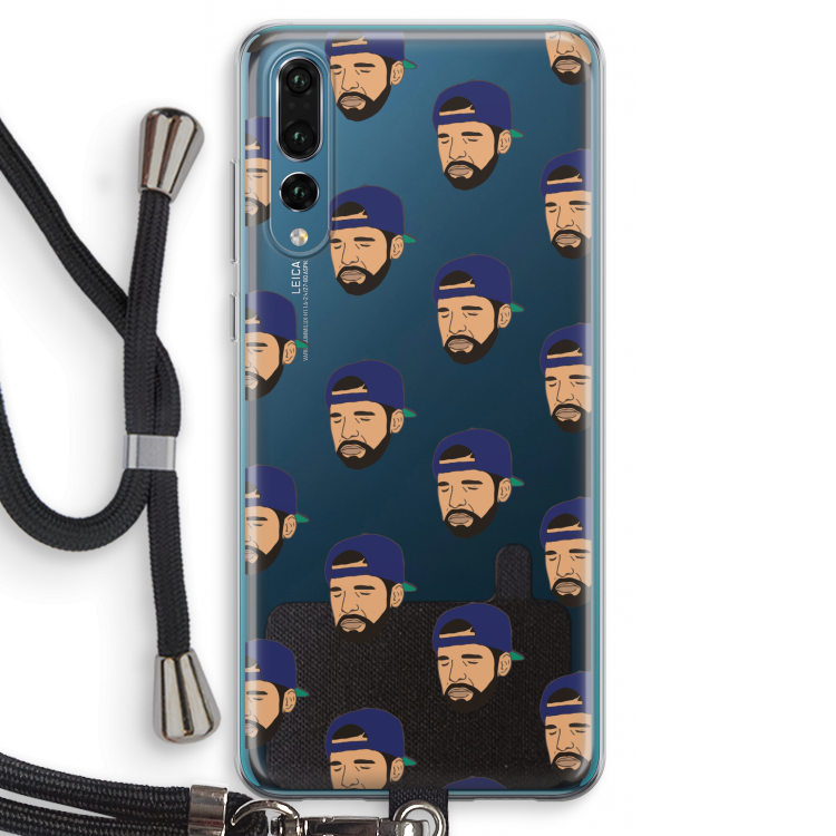 Drake Away: Huawei P20 Pro Transparant Hoesje met koord