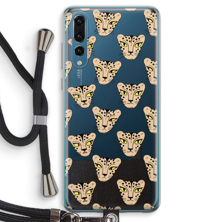 Tijger: Huawei P20 Pro Transparant Hoesje met koord