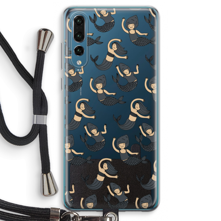 Zeemeermin: Huawei P20 Pro Transparant Hoesje met koord