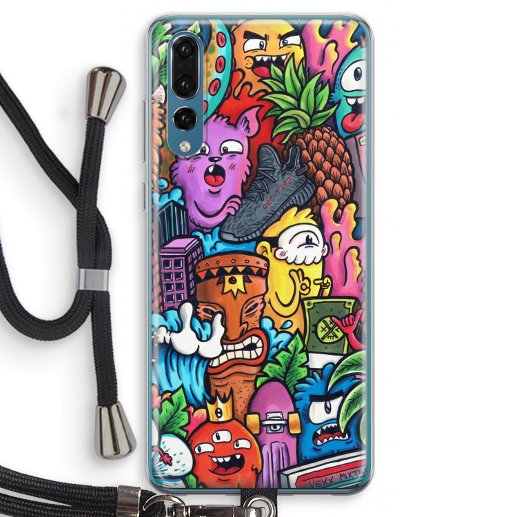 Vexx Mixtape: Huawei P20 Pro Transparant Hoesje met koord