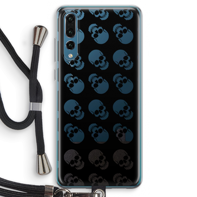 Musketon Skulls: Huawei P20 Pro Transparant Hoesje met koord