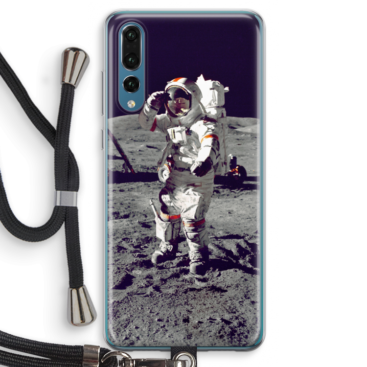 Spaceman: Huawei P20 Pro Transparant Hoesje met koord