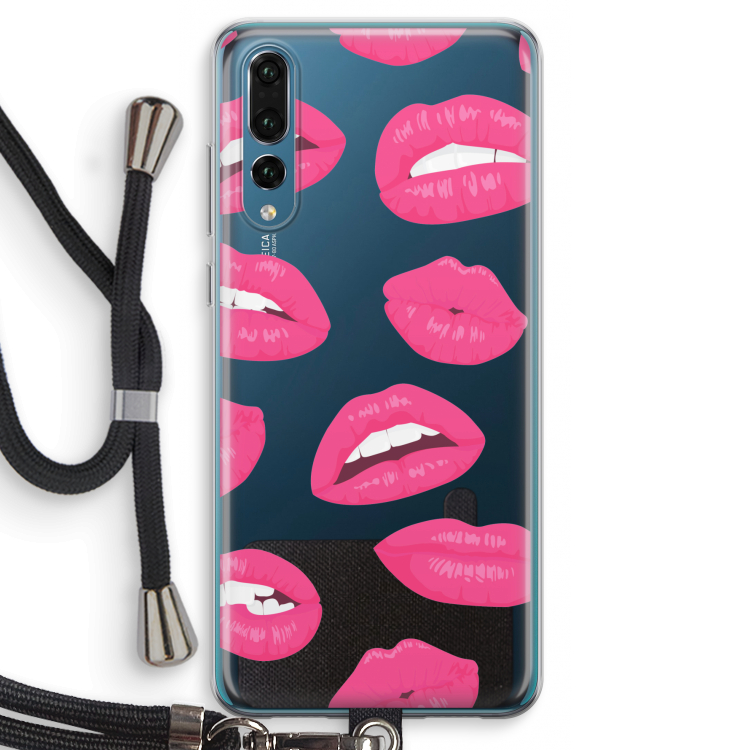 Bite my lip: Huawei P20 Pro Transparant Hoesje met koord