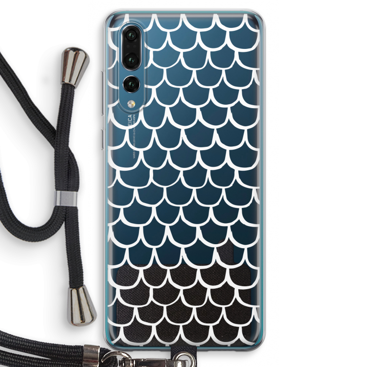 Dakpannetjes: Huawei P20 Pro Transparant Hoesje met koord