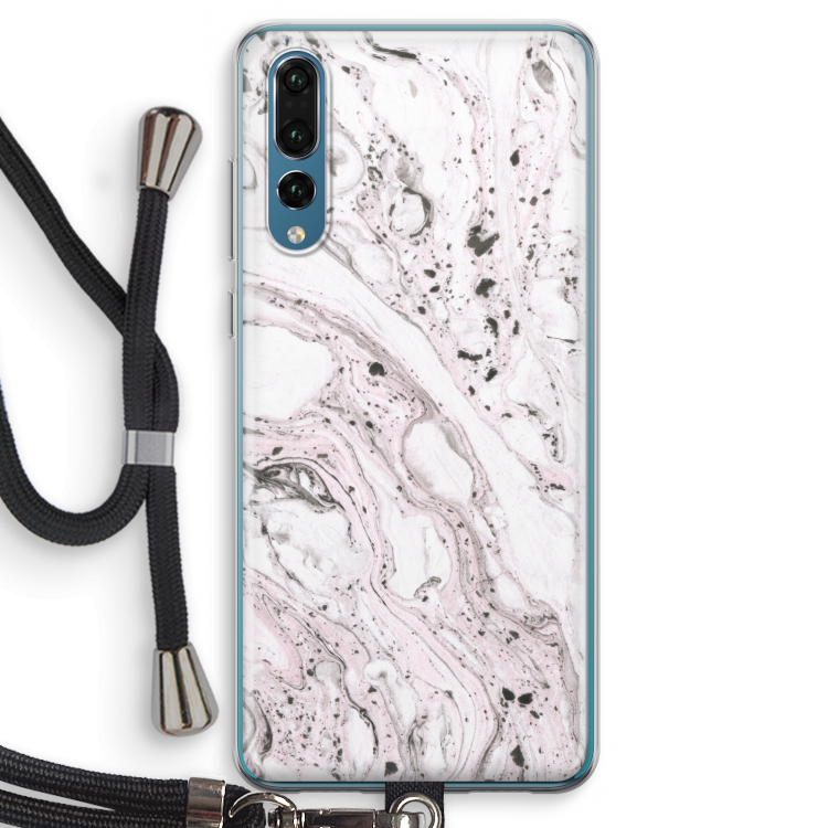 Mengelmoes: Huawei P20 Pro Transparant Hoesje met koord