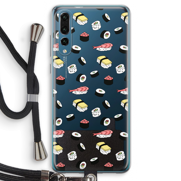 Sushi time: Huawei P20 Pro Transparant Hoesje met koord
