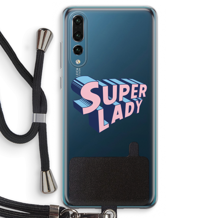 Superlady: Huawei P20 Pro Transparant Hoesje met koord