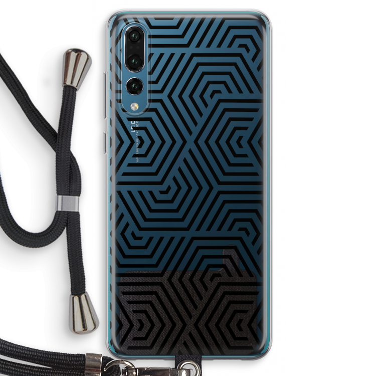 Magic pattern: Huawei P20 Pro Transparant Hoesje met koord