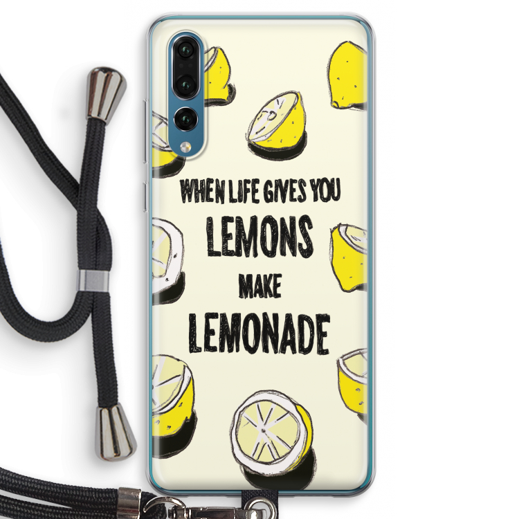 Lemonade: Huawei P20 Pro Transparant Hoesje met koord