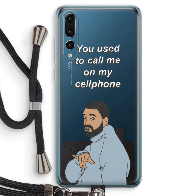 Hotline bling: Huawei P20 Pro Transparant Hoesje met koord
