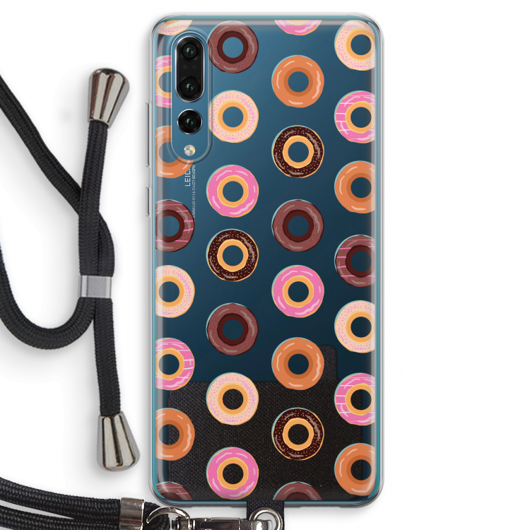 Donuts: Huawei P20 Pro Transparant Hoesje met koord