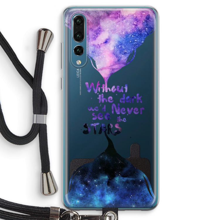 Stars quote: Huawei P20 Pro Transparant Hoesje met koord