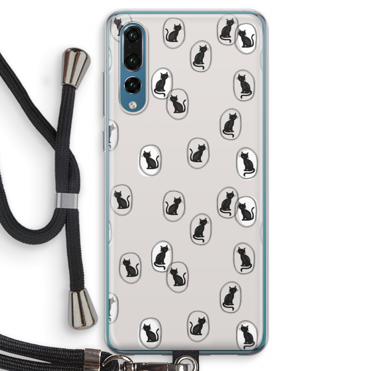 Miauw: Huawei P20 Pro Transparant Hoesje met koord