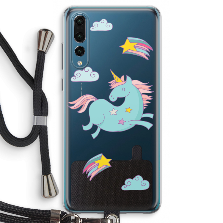 Vliegende eenhoorn: Huawei P20 Pro Transparant Hoesje met koord