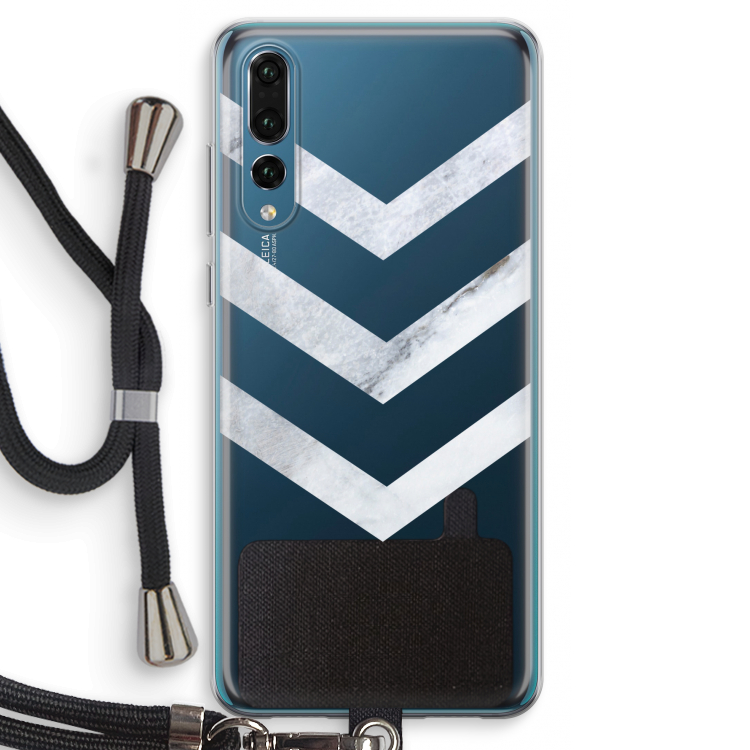 Marmeren pijlen: Huawei P20 Pro Transparant Hoesje met koord