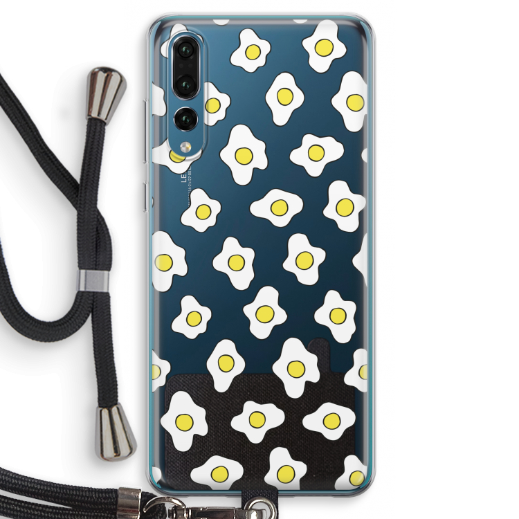 Spiegeleitjes: Huawei P20 Pro Transparant Hoesje met koord