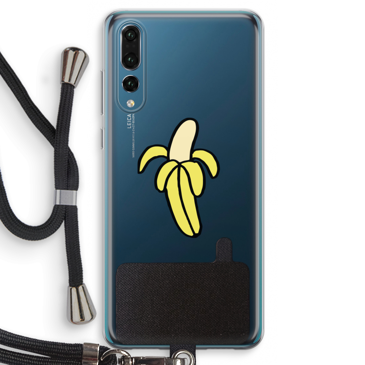 Banana: Huawei P20 Pro Transparant Hoesje met koord