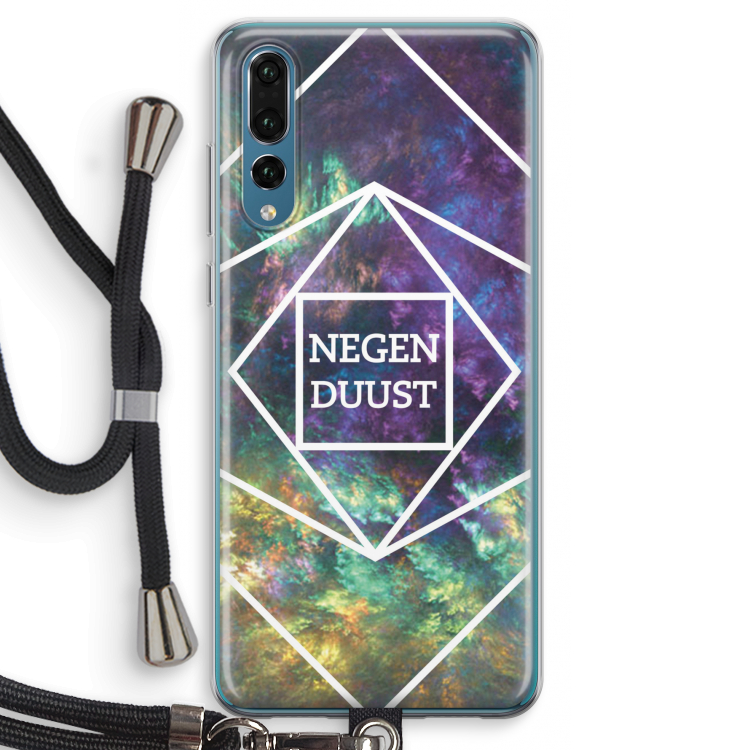 Negenduust ruimte: Huawei P20 Pro Transparant Hoesje met koord