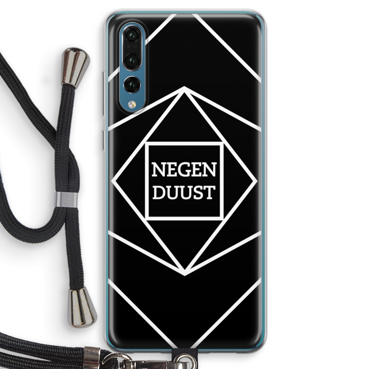 Negenduust geometrisch: Huawei P20 Pro Transparant Hoesje met koord