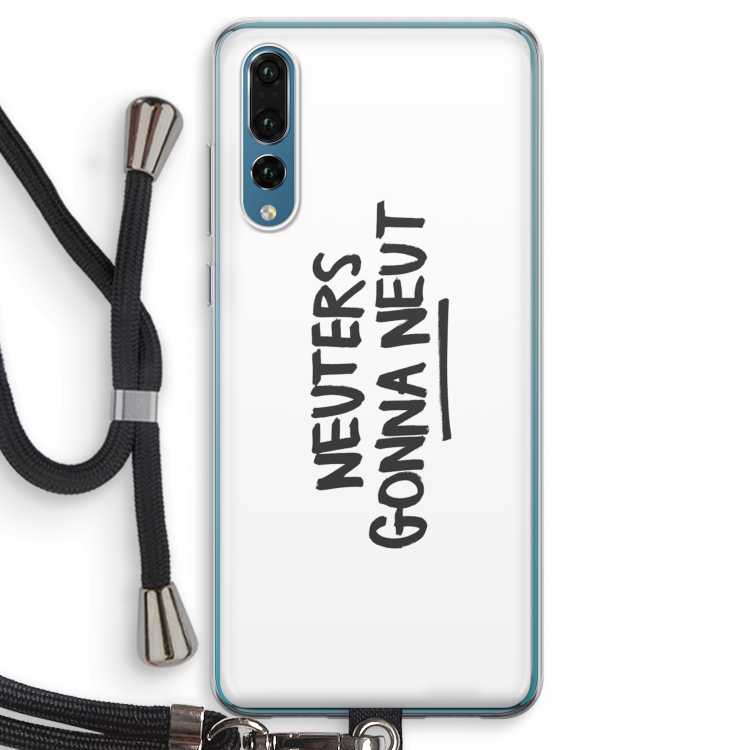 Neuters: Huawei P20 Pro Transparant Hoesje met koord