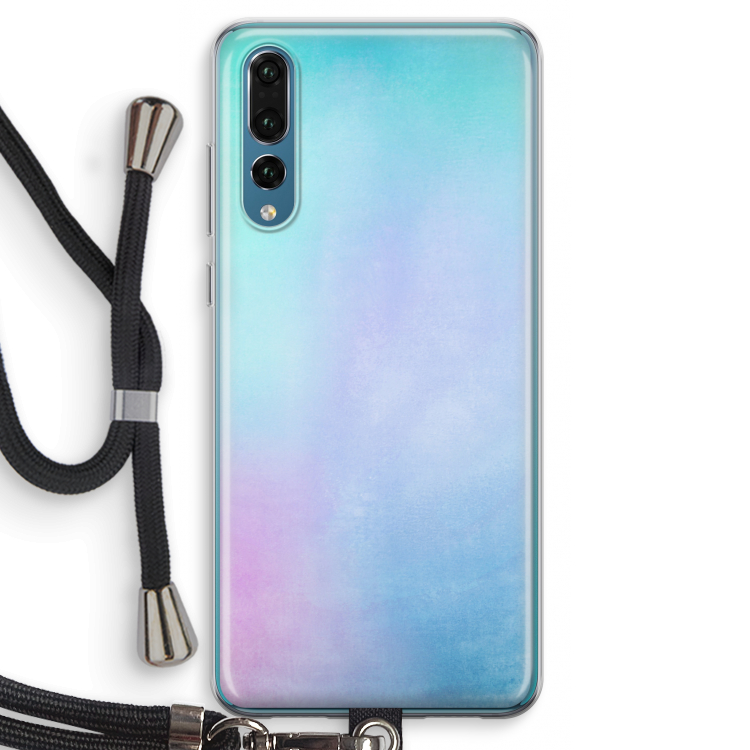 mist pastel: Huawei P20 Pro Transparant Hoesje met koord