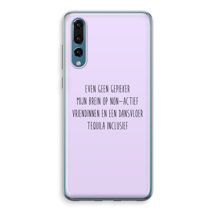 Tequila: Huawei P20 Pro Transparant Hoesje