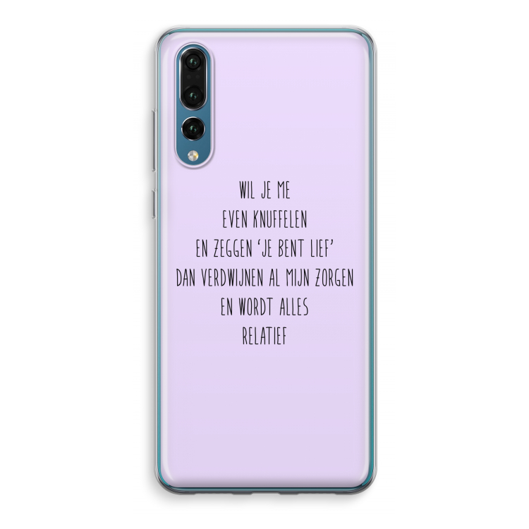 Relatief: Huawei P20 Pro Transparant Hoesje