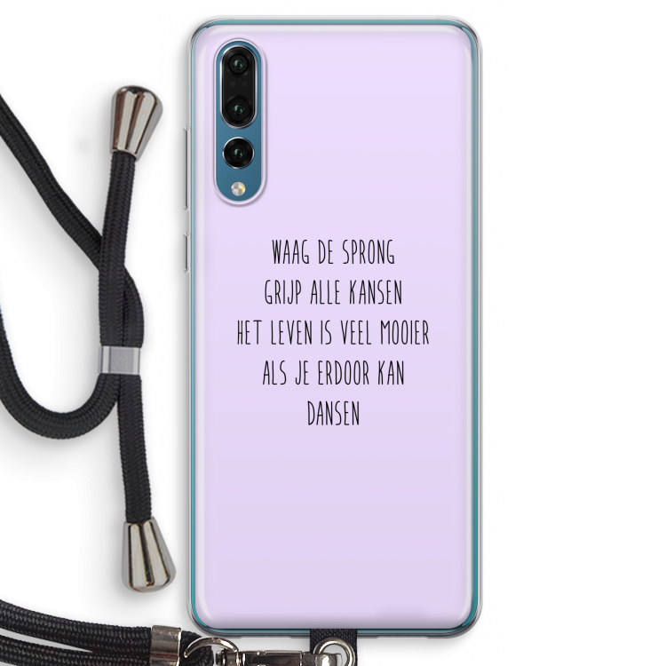 Sprong: Huawei P20 Pro Transparant Hoesje met koord