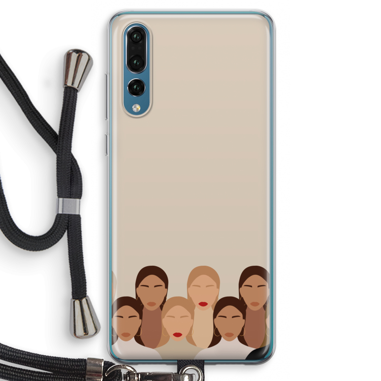 Girls girls girls: Huawei P20 Pro Transparant Hoesje met koord