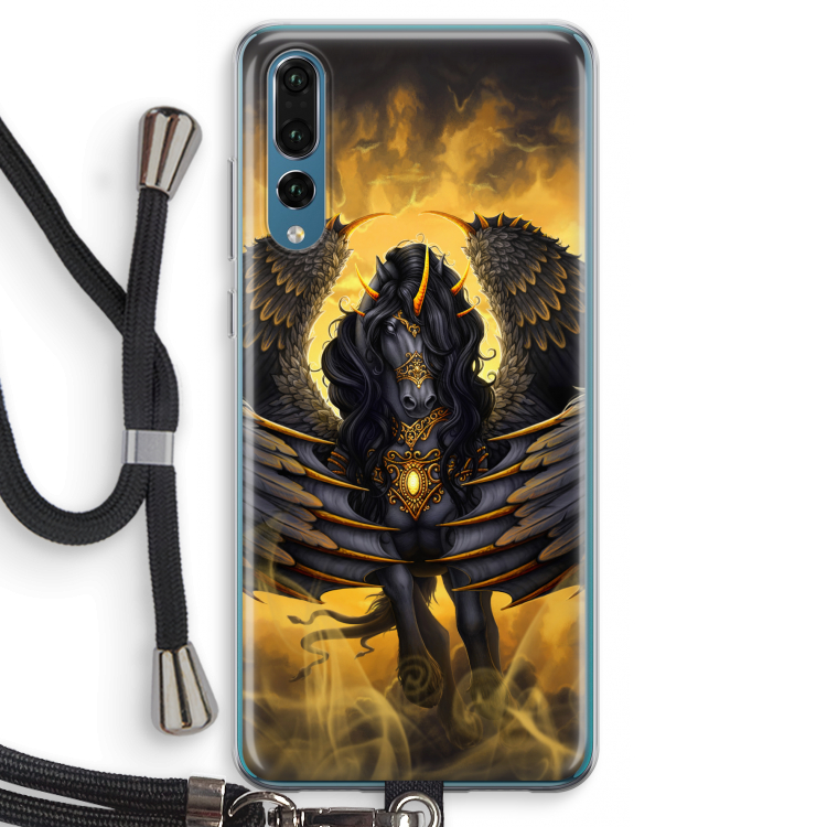 Pegasus: Huawei P20 Pro Transparant Hoesje met koord
