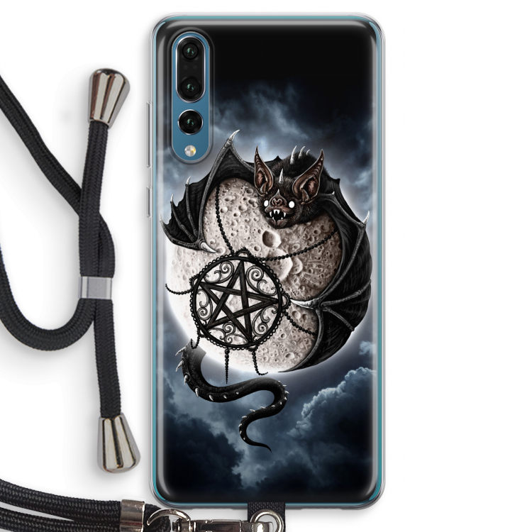 Volle maan: Huawei P20 Pro Transparant Hoesje met koord