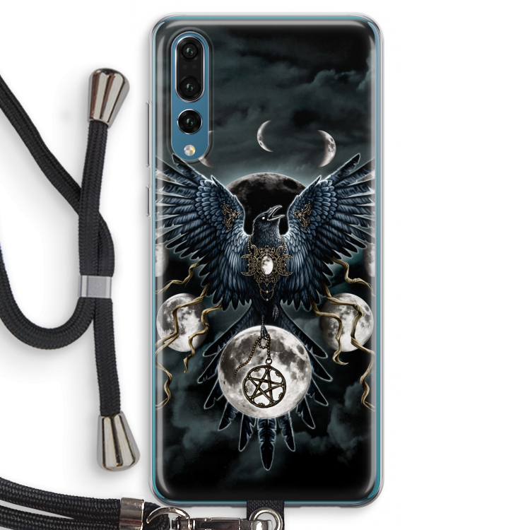 Sinister Wings: Huawei P20 Pro Transparant Hoesje met koord
