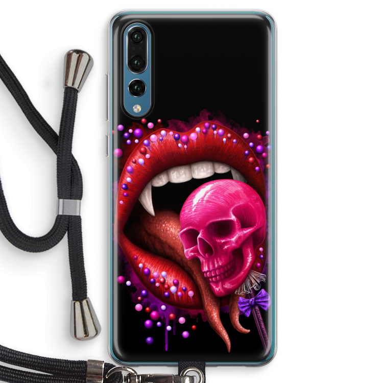 Dodelijk zoet: Huawei P20 Pro Transparant Hoesje met koord