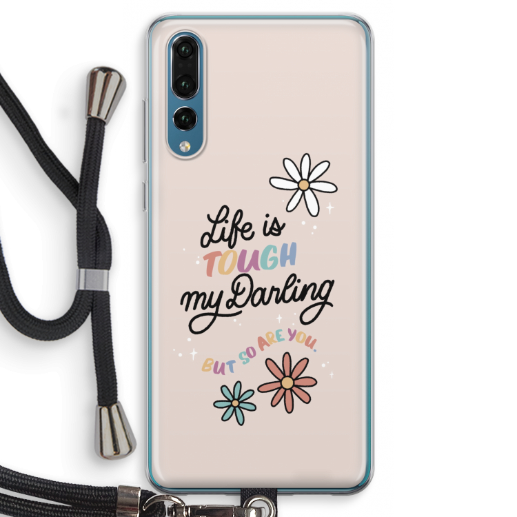 Tough Life: Huawei P20 Pro Transparant Hoesje met koord