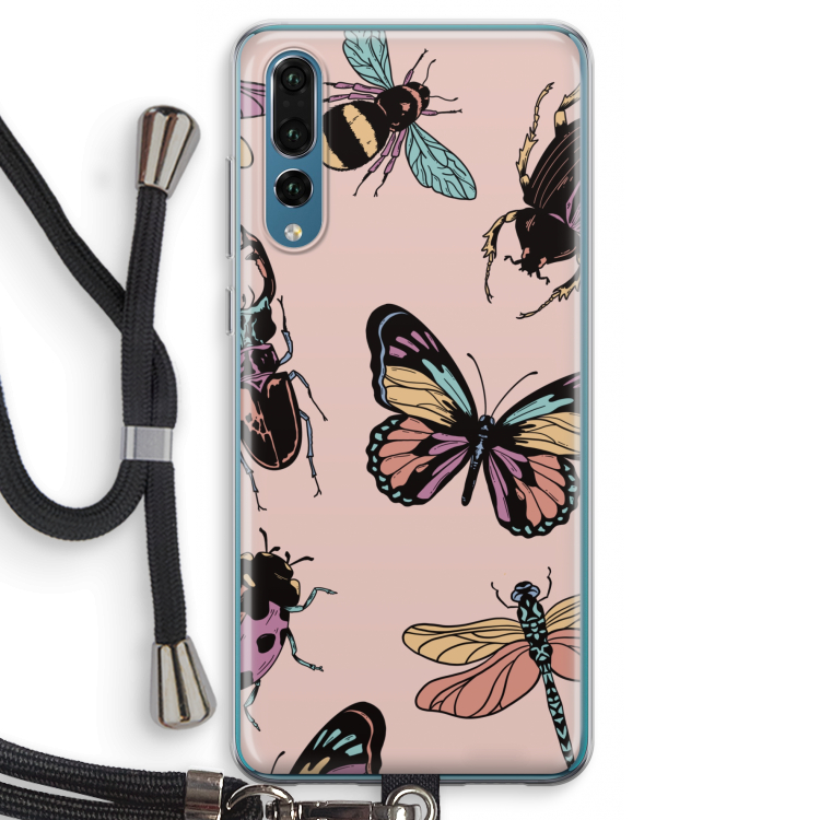 Tiny Bugs: Huawei P20 Pro Transparant Hoesje met koord