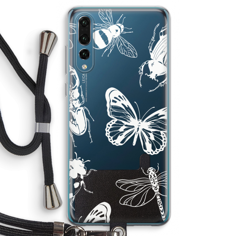 Tiny Bugs: Huawei P20 Pro Transparant Hoesje met koord