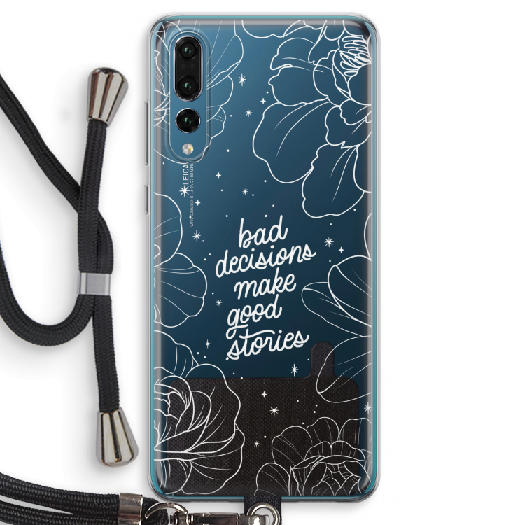 Good stories: Huawei P20 Pro Transparant Hoesje met koord